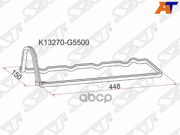 

Прокладка Клапанной Крышки Ns Ld20+T, C22/C23 Sat K13270-G5500
