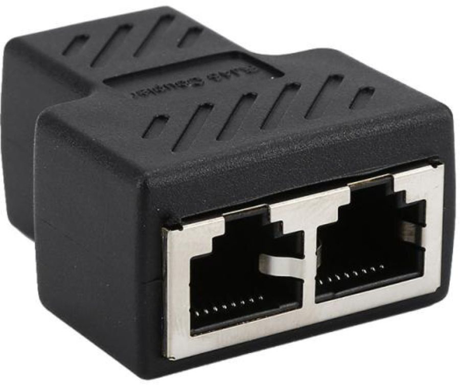 

Разветвитель локальной сети GSMIN B99 RJ-45 1F/2F сплиттер, черный