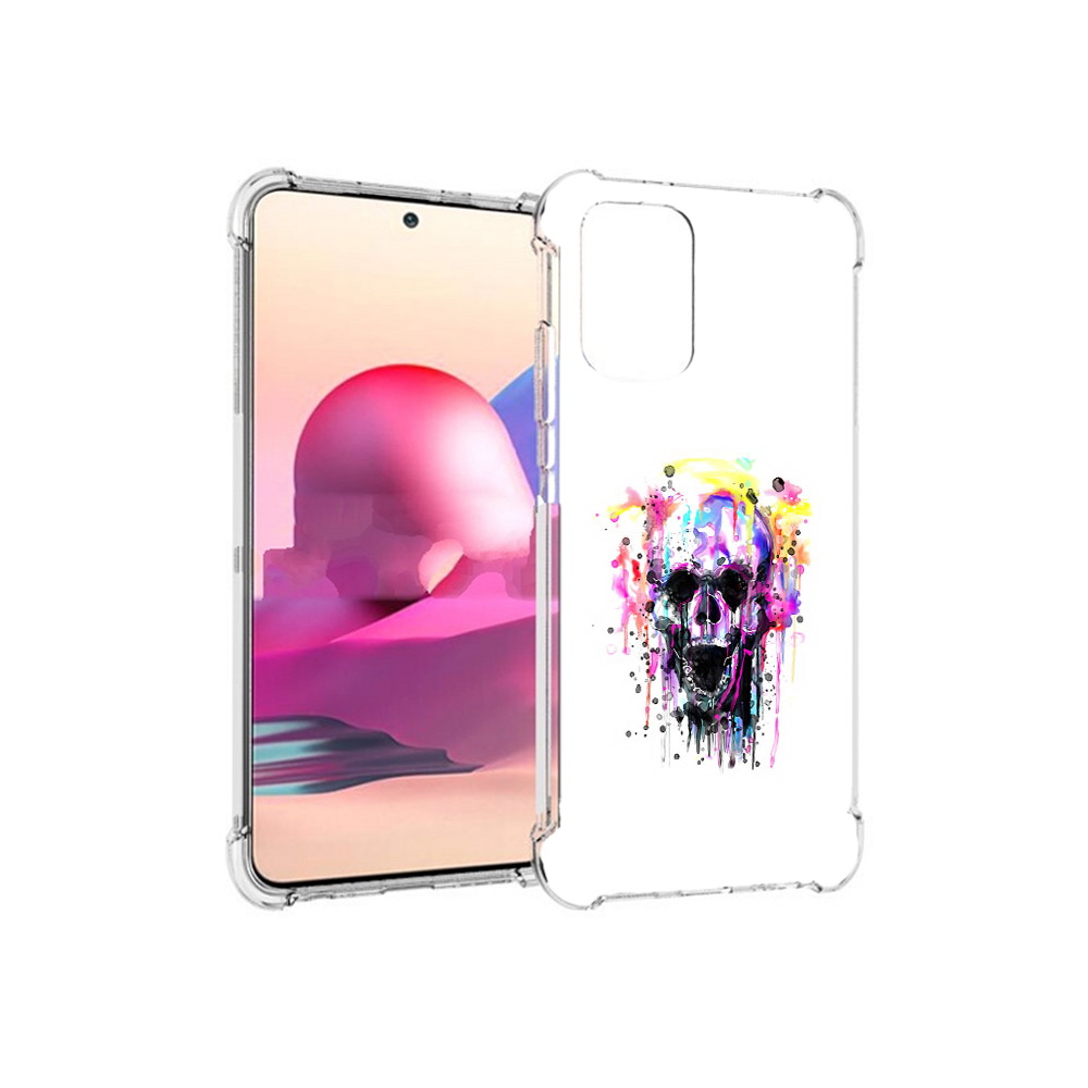 

Чехол MyPads Tocco для Xiaomi Redmi Note 10S граффити череп (PT158704.257.298), Прозрачный, Tocco