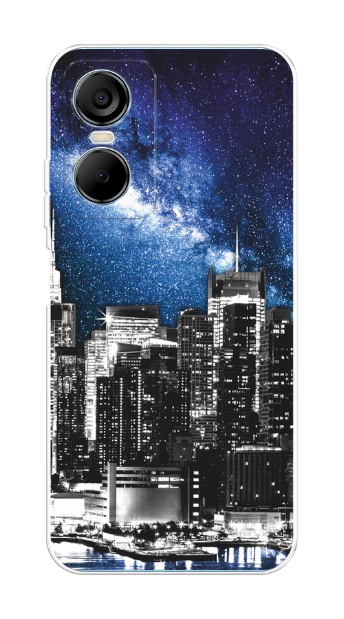

Чехол на Tecno Pop 6 Pro "Космический Нью-Йорк", Синий;серый, 302750-1