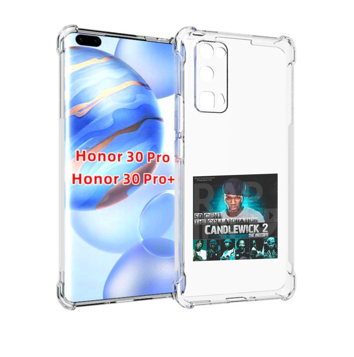 

Чехол бампер MyPads 50 Cent - CandleWick 2 для Honor 30 P, Прозрачный, Tocco