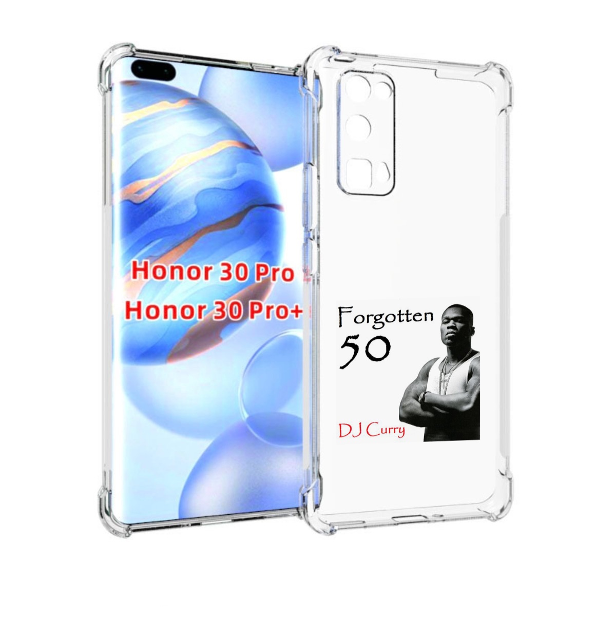 

Чехол бампер MyPads 50 Cent - Forgotten 50 для Honor 30 P, Прозрачный, Tocco