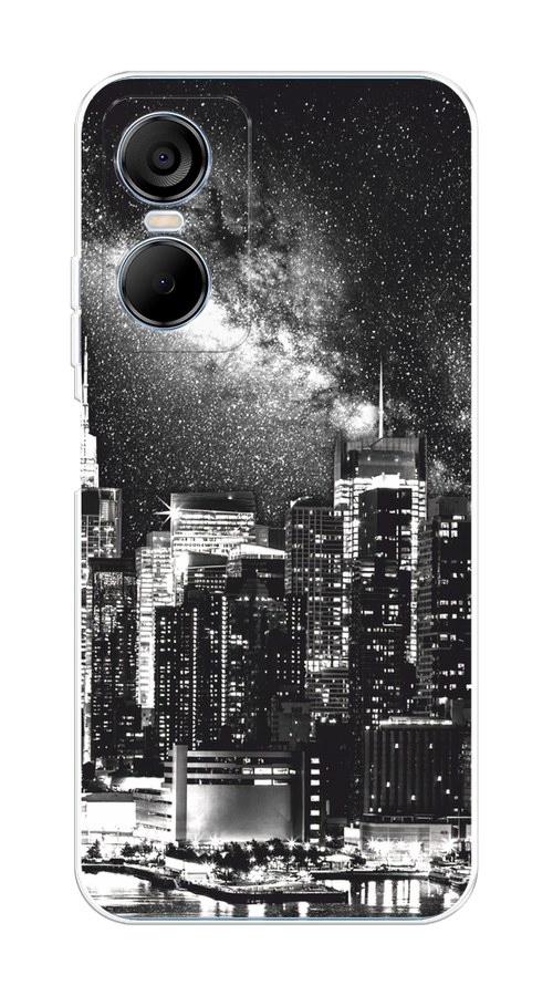 

Чехол на Tecno Pop 6 Pro "Ночной Нью-Йорк", Черный;серый;белый, 302750-1