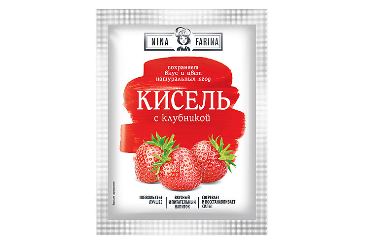 

«Nina Farina», кисель с клубникой, 110 г