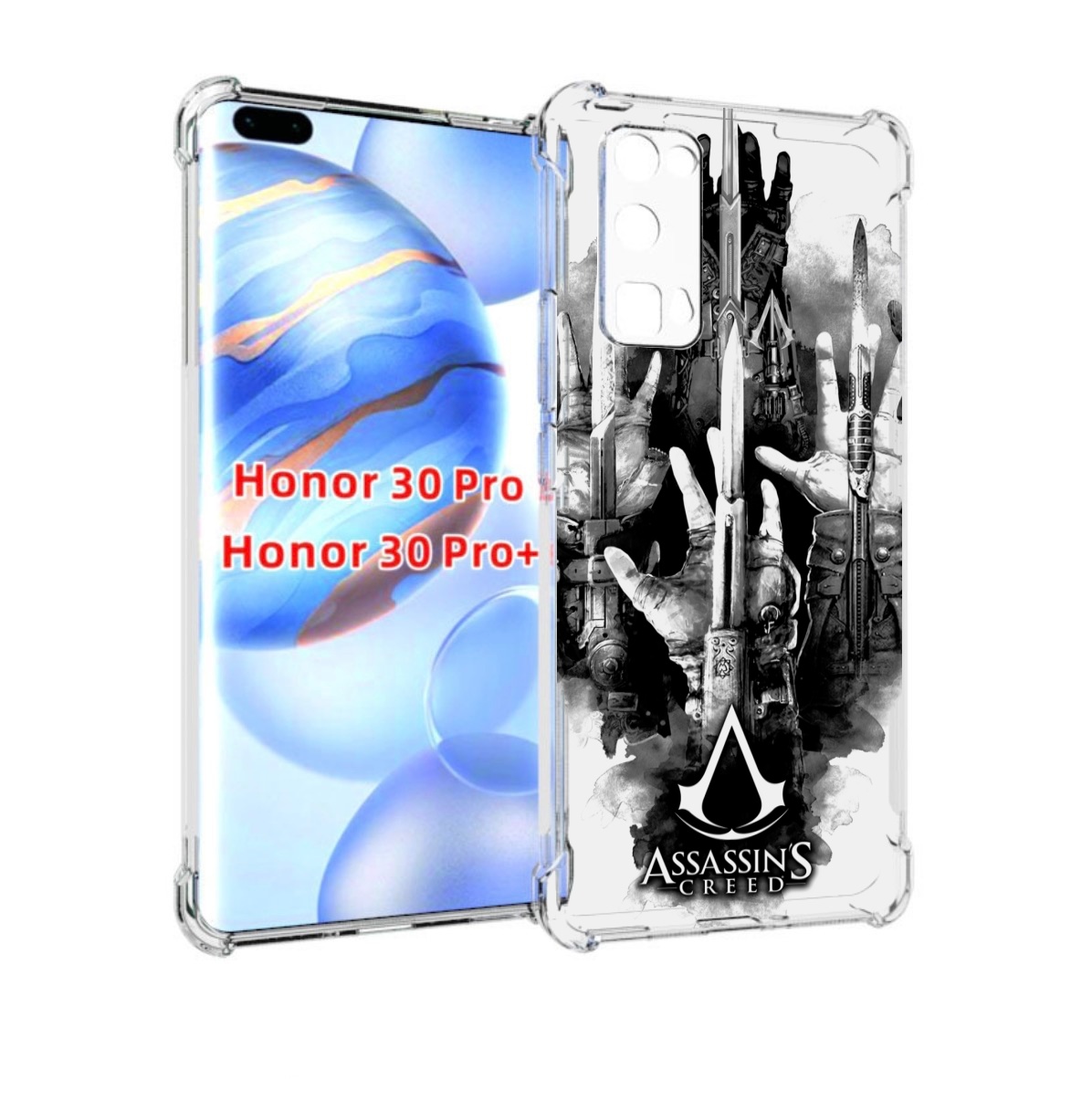 

Чехол бампер MyPads Assassin's Creed скрытый клинок для Huawei, Прозрачный, Tocco