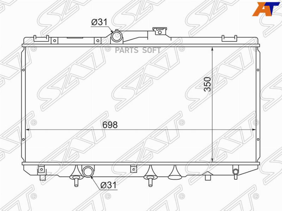 

Радиатор Toyota Corolla/Sprinter/Levin/Trueno/Marino 91-02 Sat арт. SG-TY0001-100