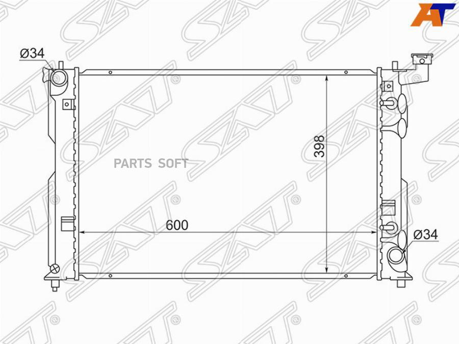 

Радиатор Toyota Premio/Allion/Caldina/Opa/Isis/Wish 01- Sat арт. SG-TY0002-240