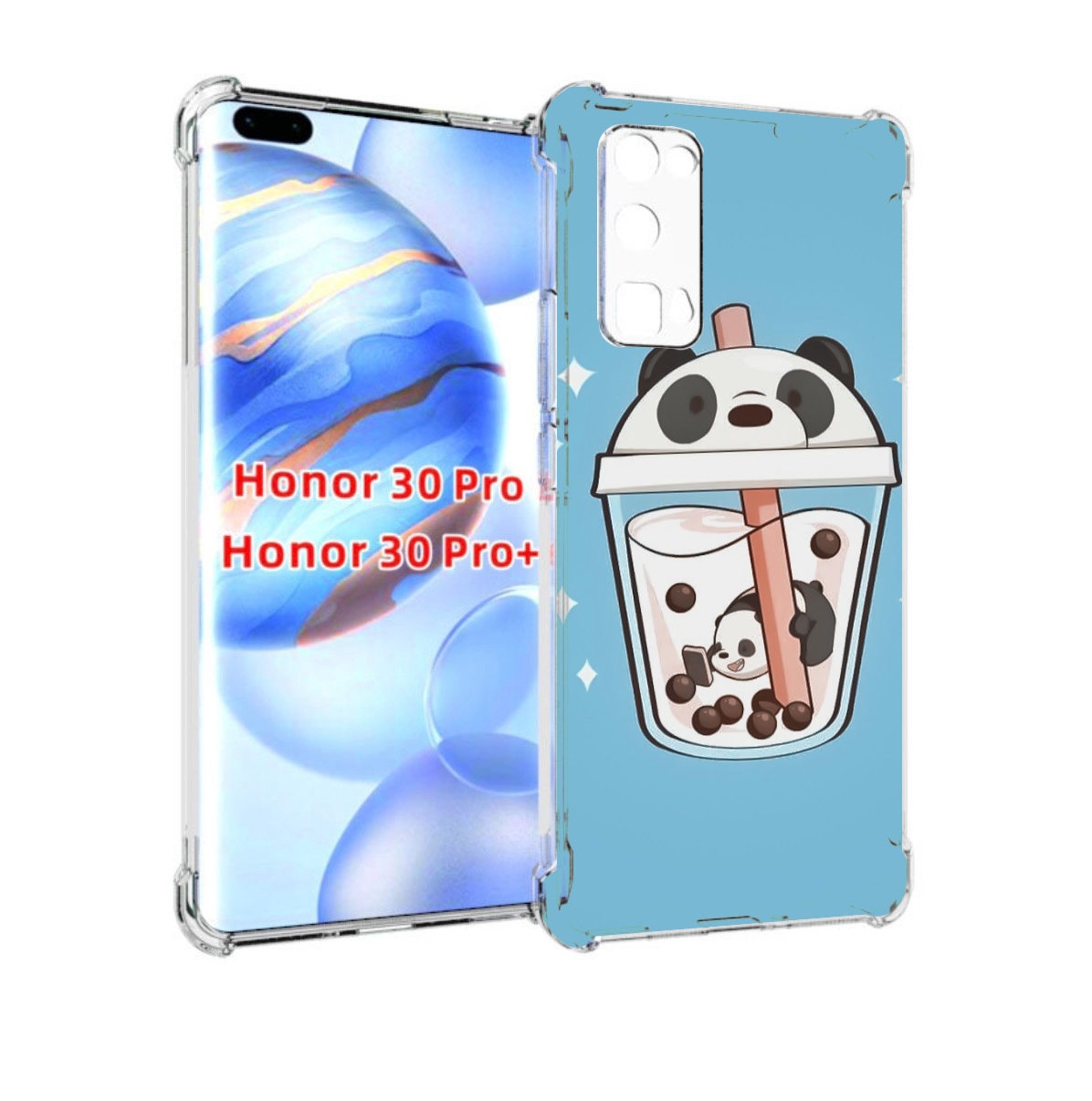 

Чехол бампер MyPads Bubble tea для Honor 30 Pro, Прозрачный, Tocco