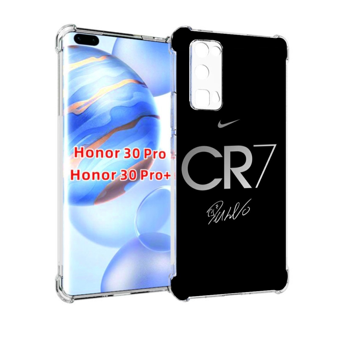 

Чехол бампер MyPads CR7 для Honor 30 Pro, Прозрачный, Tocco