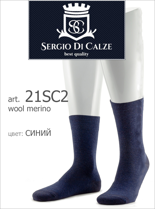 Носки мужские Sergio di Calze 77645-10 синие 39-41