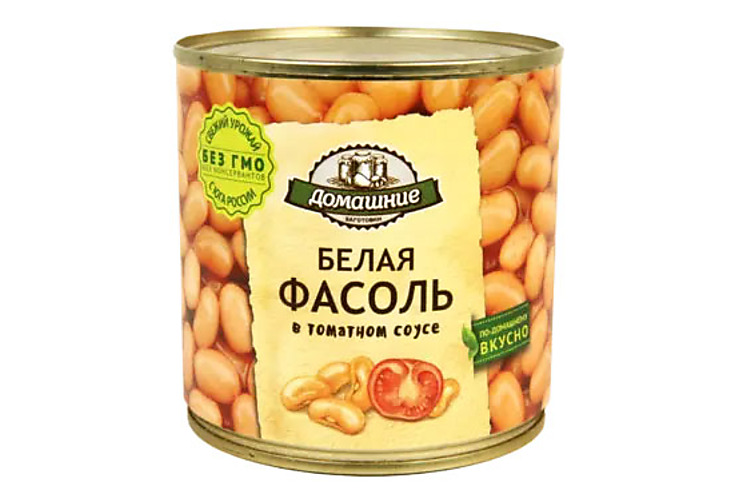 

«Домашние заготовки», фасоль белая в томатном соусе, 400 г