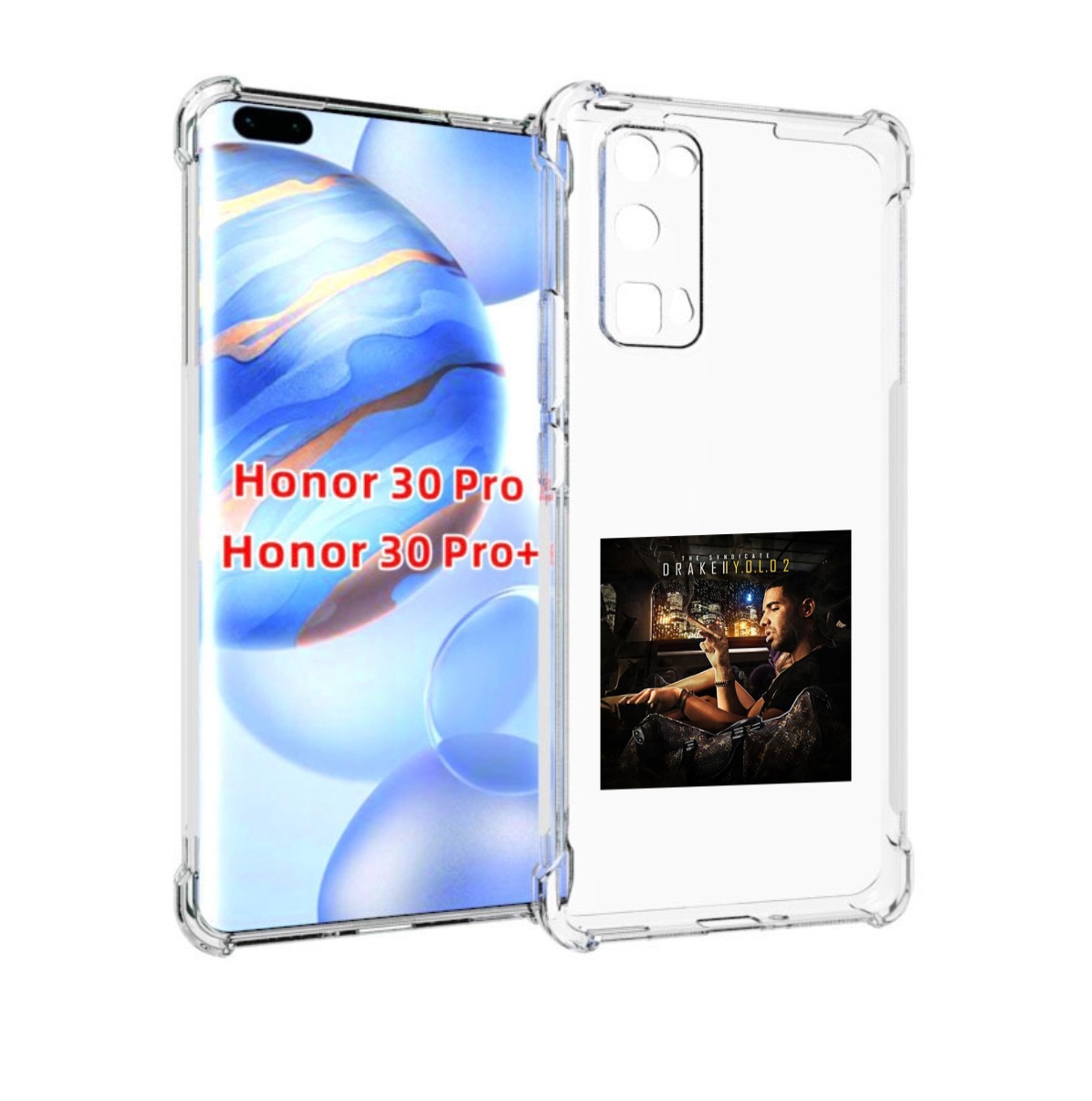 

Чехол бампер MyPads Drake - You Only Live Once 2 для Honor, Прозрачный, Tocco