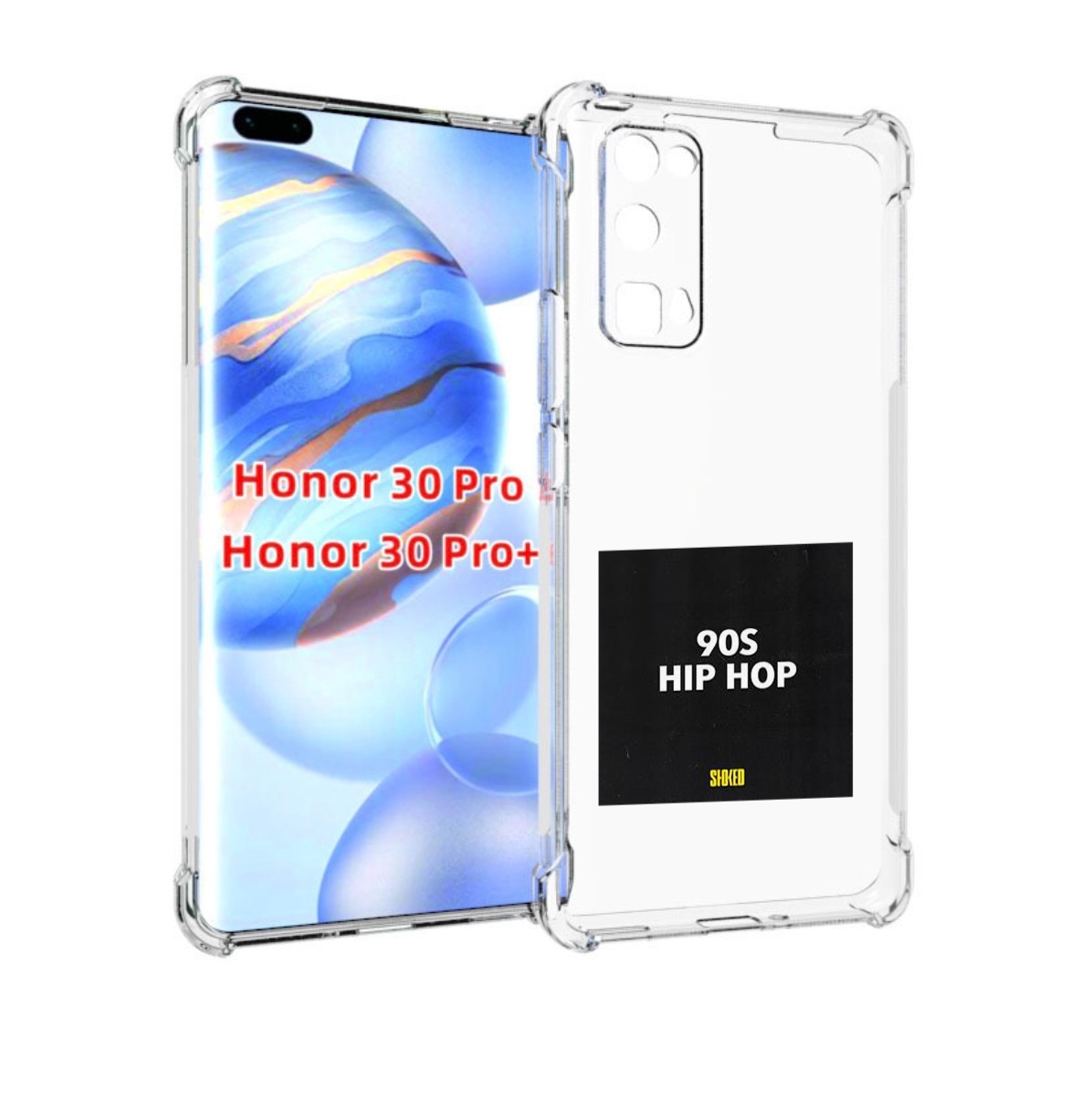 

Чехол бампер MyPads Eazy-E 90S Hip Hop для Honor 30 Pro, Прозрачный, Tocco