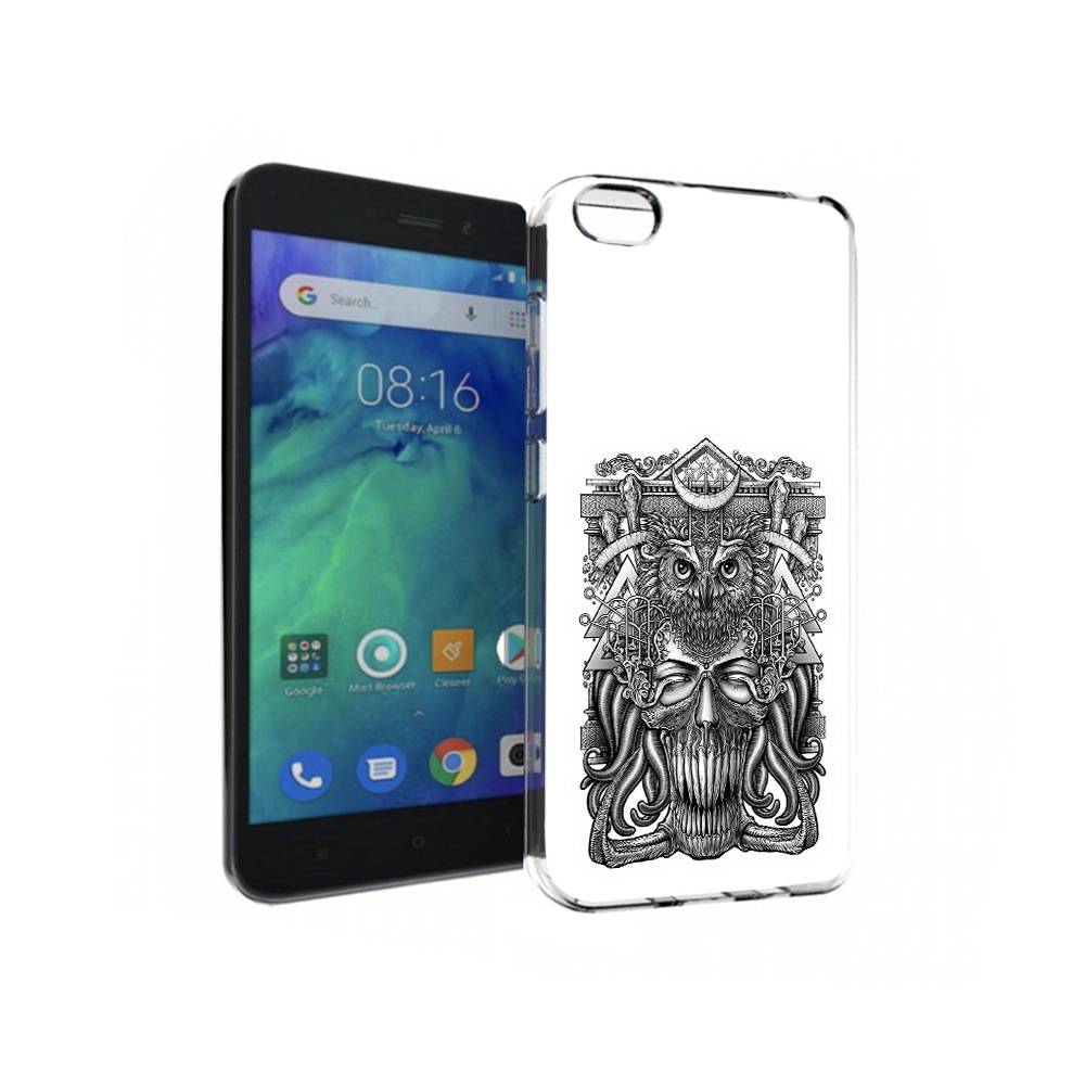 

Чехол MyPads Tocco для Xiaomi Redmi Go зубастая сова, Прозрачный, Tocco