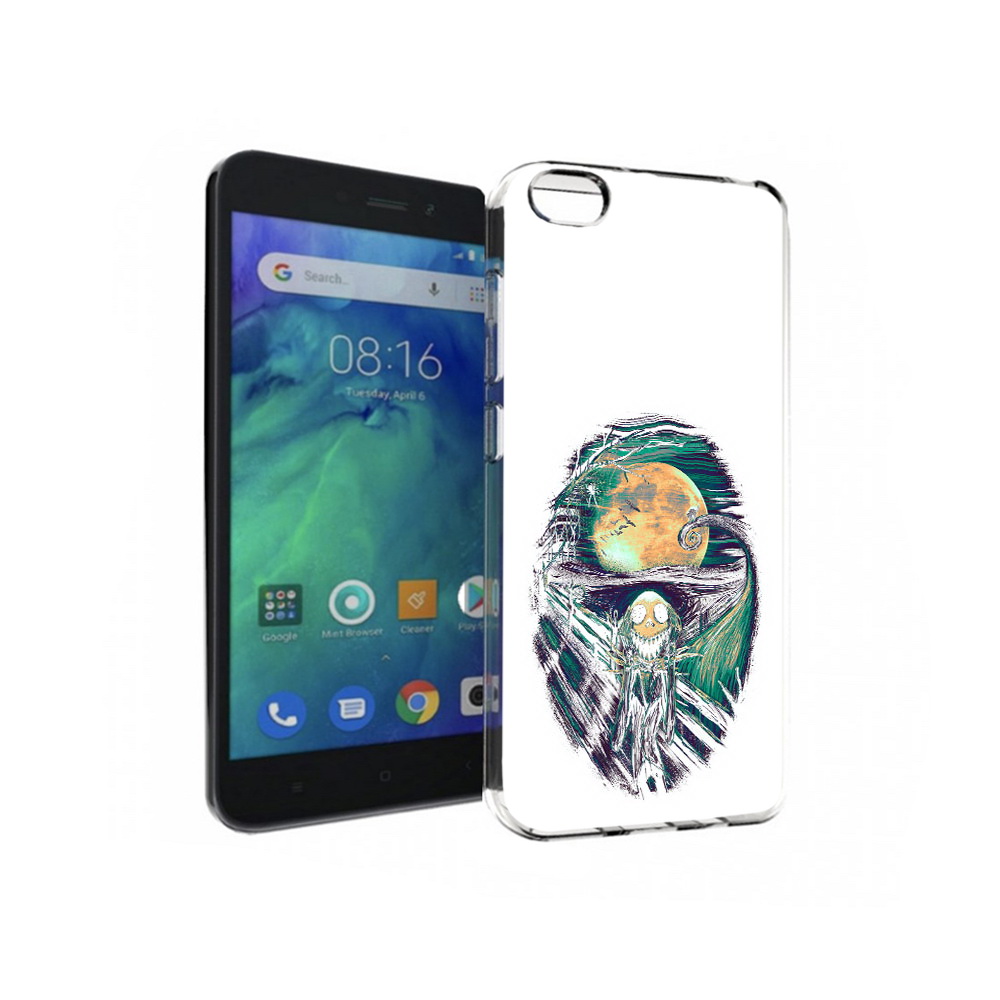 

Чехол MyPads Tocco для Xiaomi Redmi Go зубастое существо абстракция, Прозрачный, Tocco
