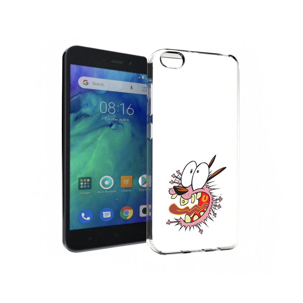 

Чехол MyPads Tocco для Xiaomi Redmi Go испуганный бобик, Прозрачный, Tocco