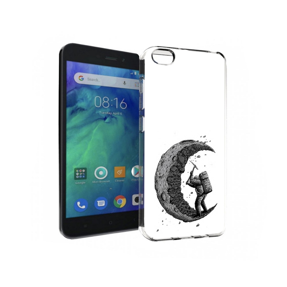 

Чехол MyPads Tocco для Xiaomi Redmi Go камненная луна, Прозрачный, Tocco