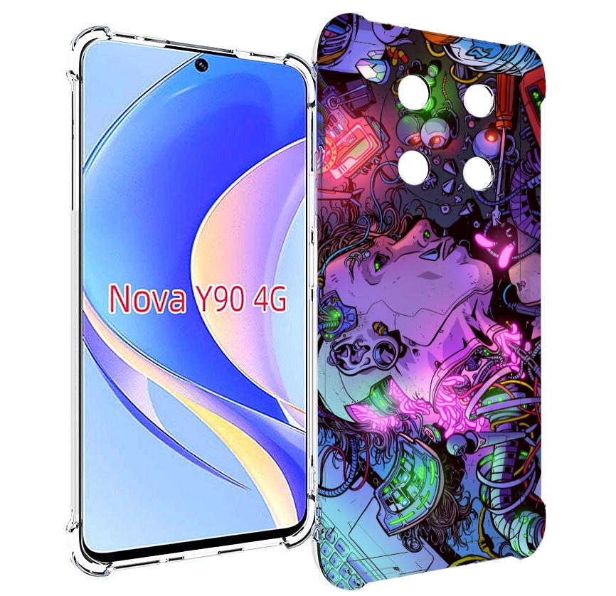 

Чехол MyPads голова робота мультик для Huawei Nova Y90 (CTR-LX1) / Enjoy 50 Pro, Tocco