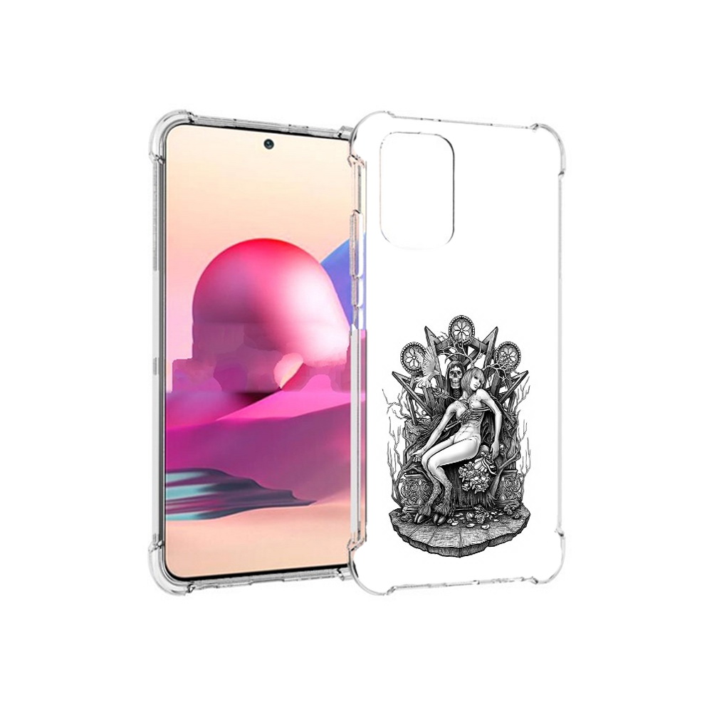 Чехол MyPads Tocco для Xiaomi Redmi Note 10S девушка на троне (PT158704.257.309)