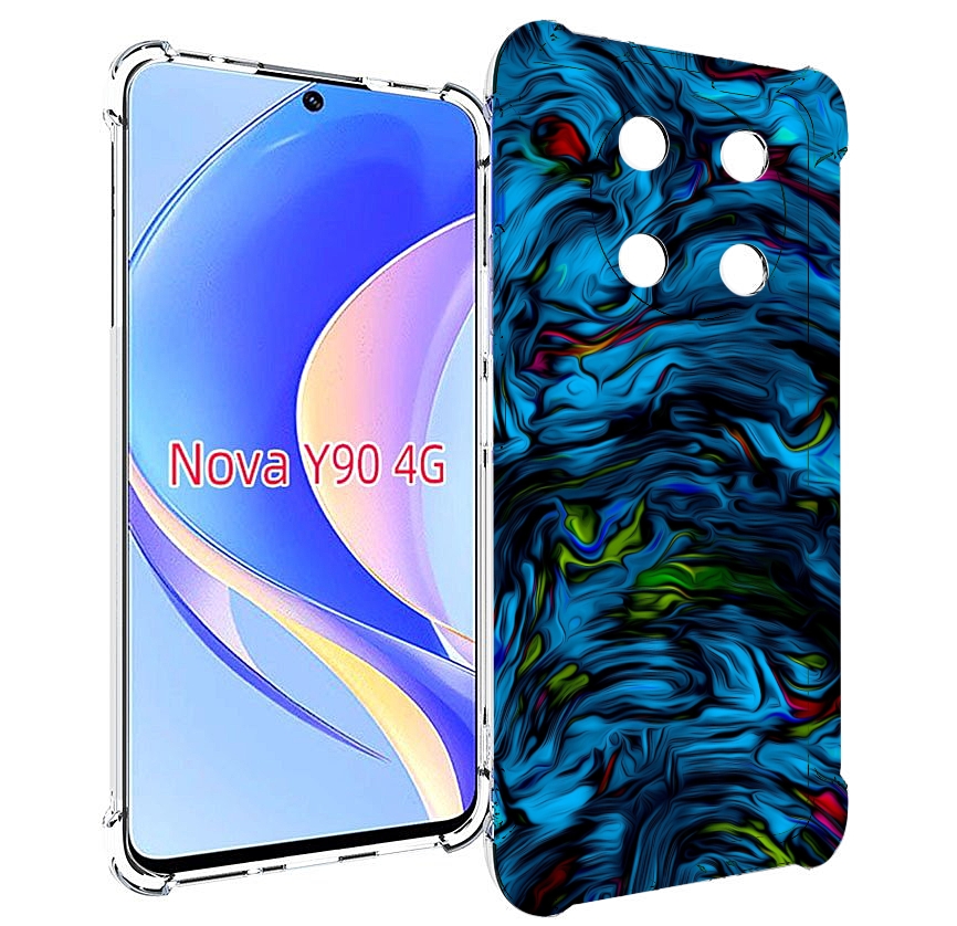 

Чехол MyPads голубая краска в темноте для Huawei Nova Y90 (CTR-LX1) / Enjoy 50 Pro, Tocco