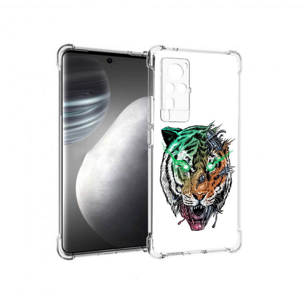 

Чехол MyPads Tocco для Vivo X60 pro робо-тигр (PT226972.385.584), Прозрачный, Tocco