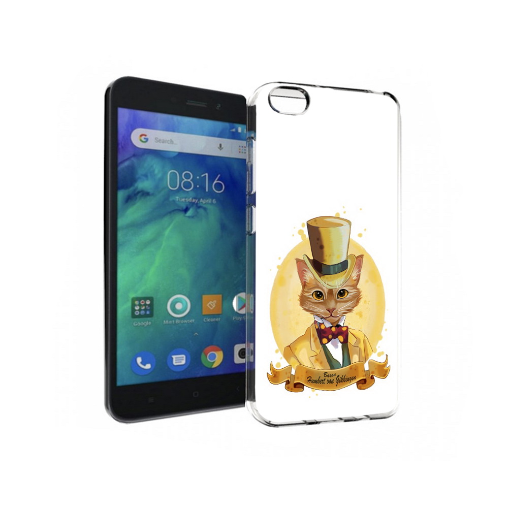 

Чехол MyPads Tocco для Xiaomi Redmi Go кот юрист, Прозрачный, Tocco