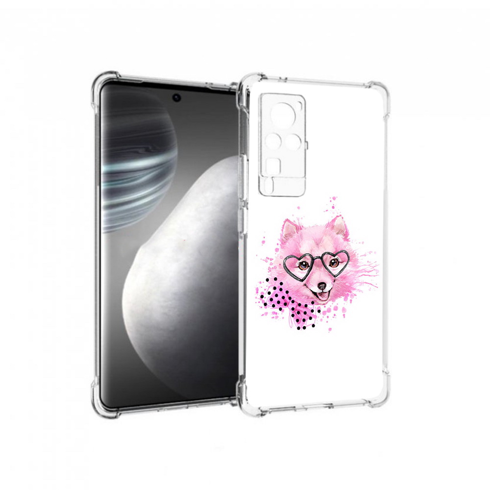 

Чехол MyPads Tocco для Vivo X60 pro розовый волченок (PT226972.385.585), Прозрачный, Tocco