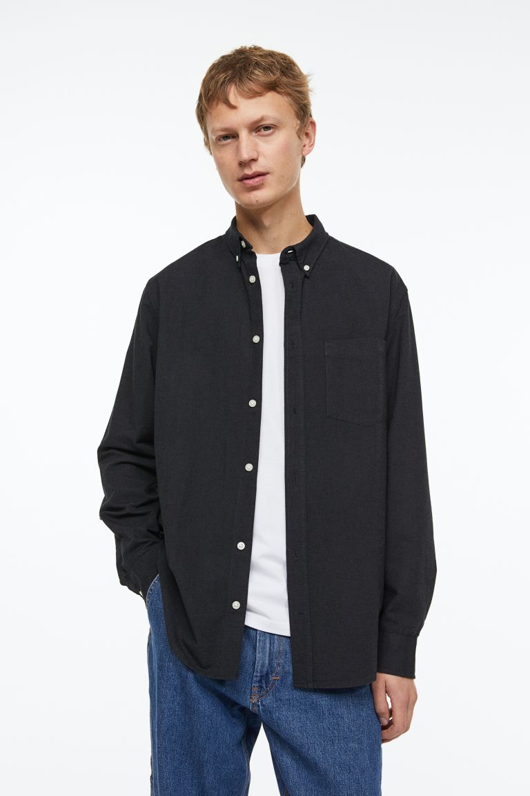 

Рубашка мужская H&M 1013956010 серая XL (доставка из-за рубежа), 1013956010