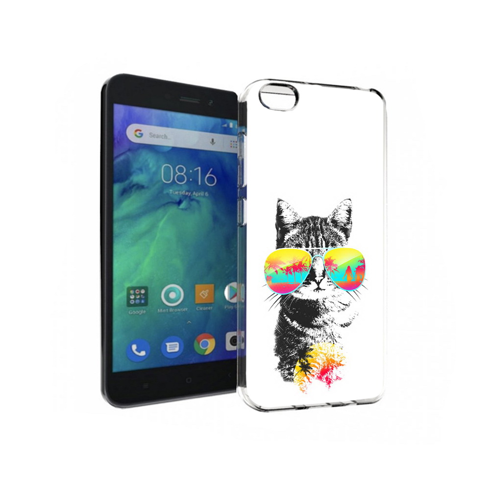 

Чехол MyPads Tocco для Xiaomi Redmi Go крутой кот, Прозрачный, Tocco