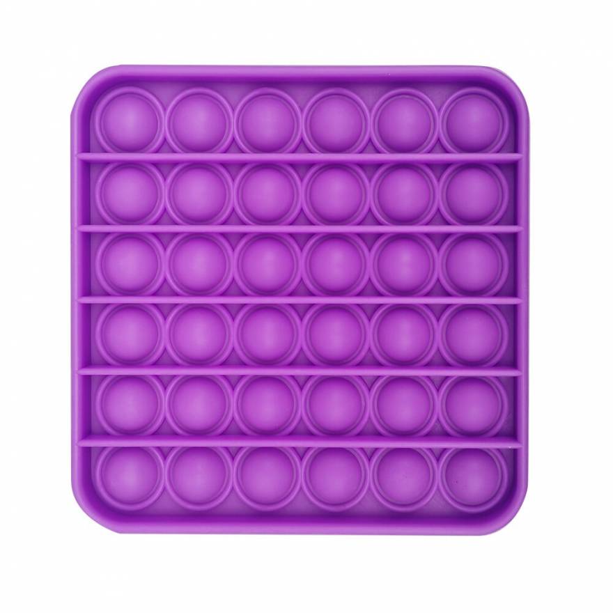 Игрушка-антистресс pop it квадрат (фиолетовый)