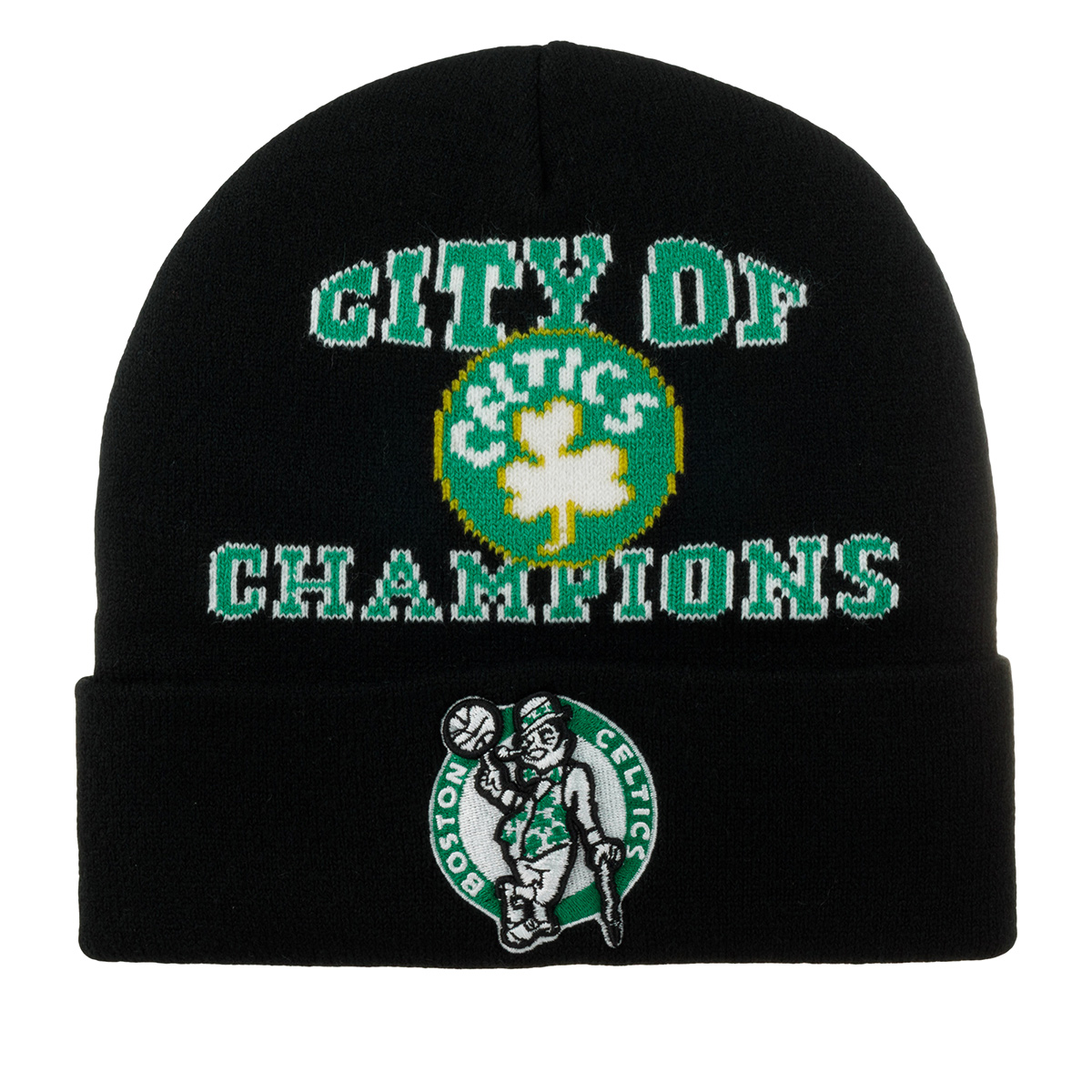 Шапка бини унисекс MitchellNess KTCFSH22022-BCEBostonCelticsNBA черная one size 5660₽