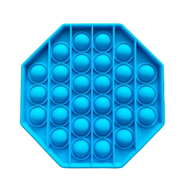 фото Игрушка-антистресс pop it восьмиугольник (голубой)