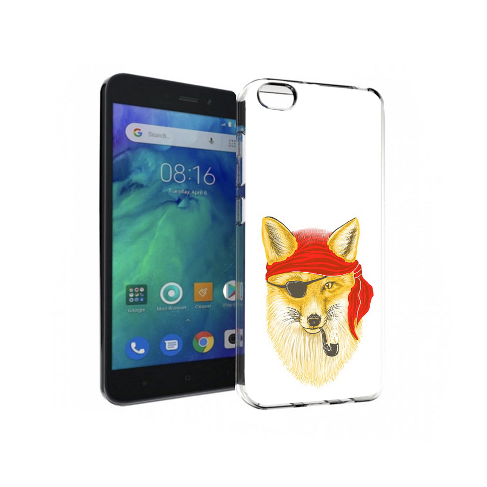 

Чехол MyPads Tocco для Xiaomi Redmi Go лиса-пират, Прозрачный, Tocco