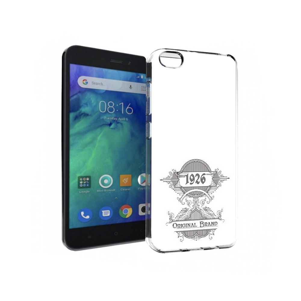 

Чехол MyPads Tocco для Xiaomi Redmi Go логотип черно белый, Прозрачный, Tocco