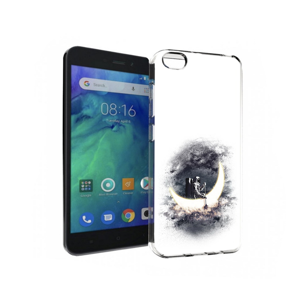 

Чехол MyPads Tocco для Xiaomi Redmi Go лунный путешественник, Прозрачный, Tocco