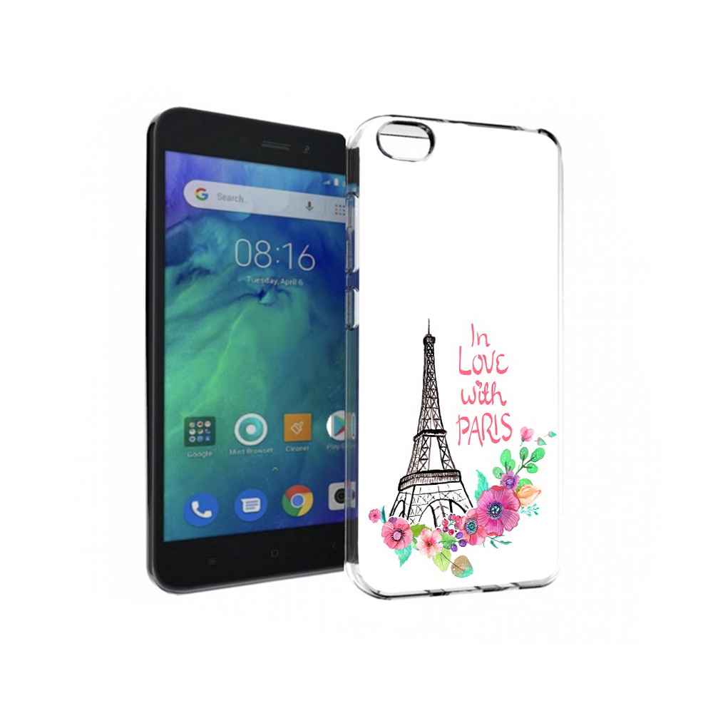 

Чехол MyPads Tocco для Xiaomi Redmi Go любимый париж, Прозрачный, Tocco