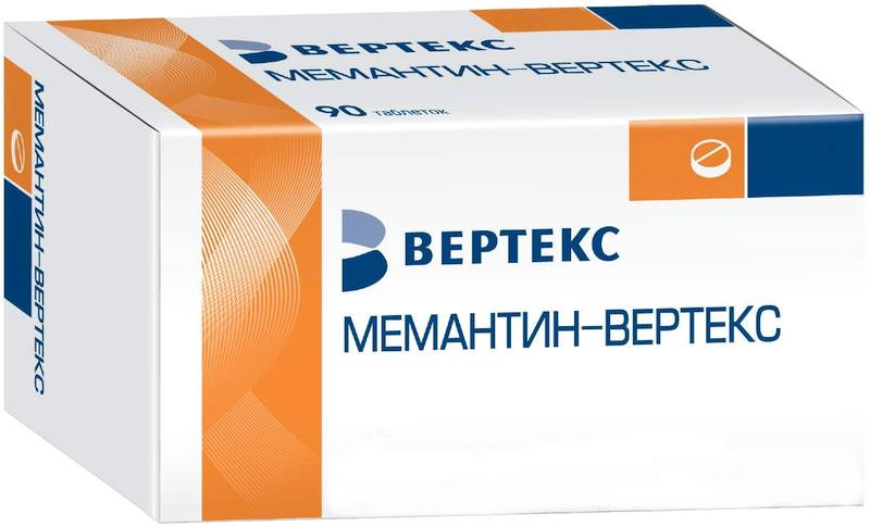Купить Мемантин-Вертекс, таблетки покрыт. плен. об. 20 мг, 90 шт., Vertex