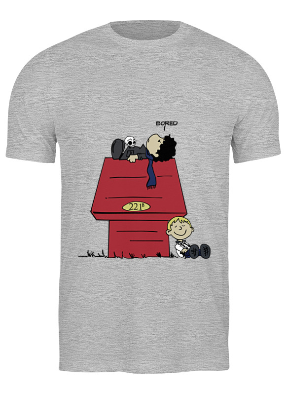 

Футболка мужская Printio Шерлок (sherlock) серая 3XL, Серый, Шерлок (sherlock)