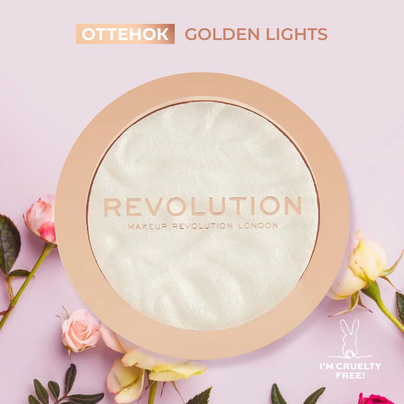 Хайлайтер Makeup Revolution Для Макияжа Лица и Тела Highlight Reloaded Golden Lights