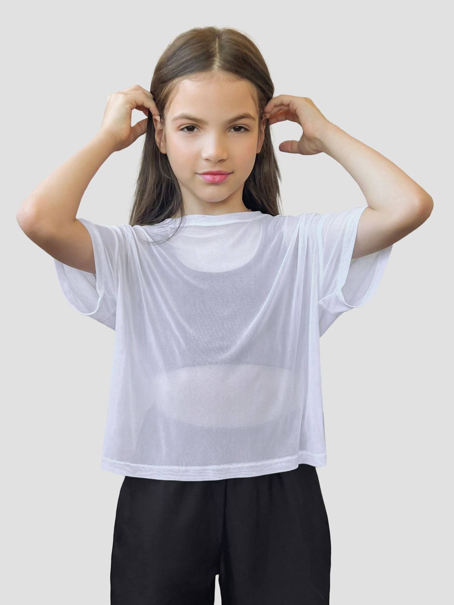 

Футболка детская Amarobaby NET, белый, 146, NET