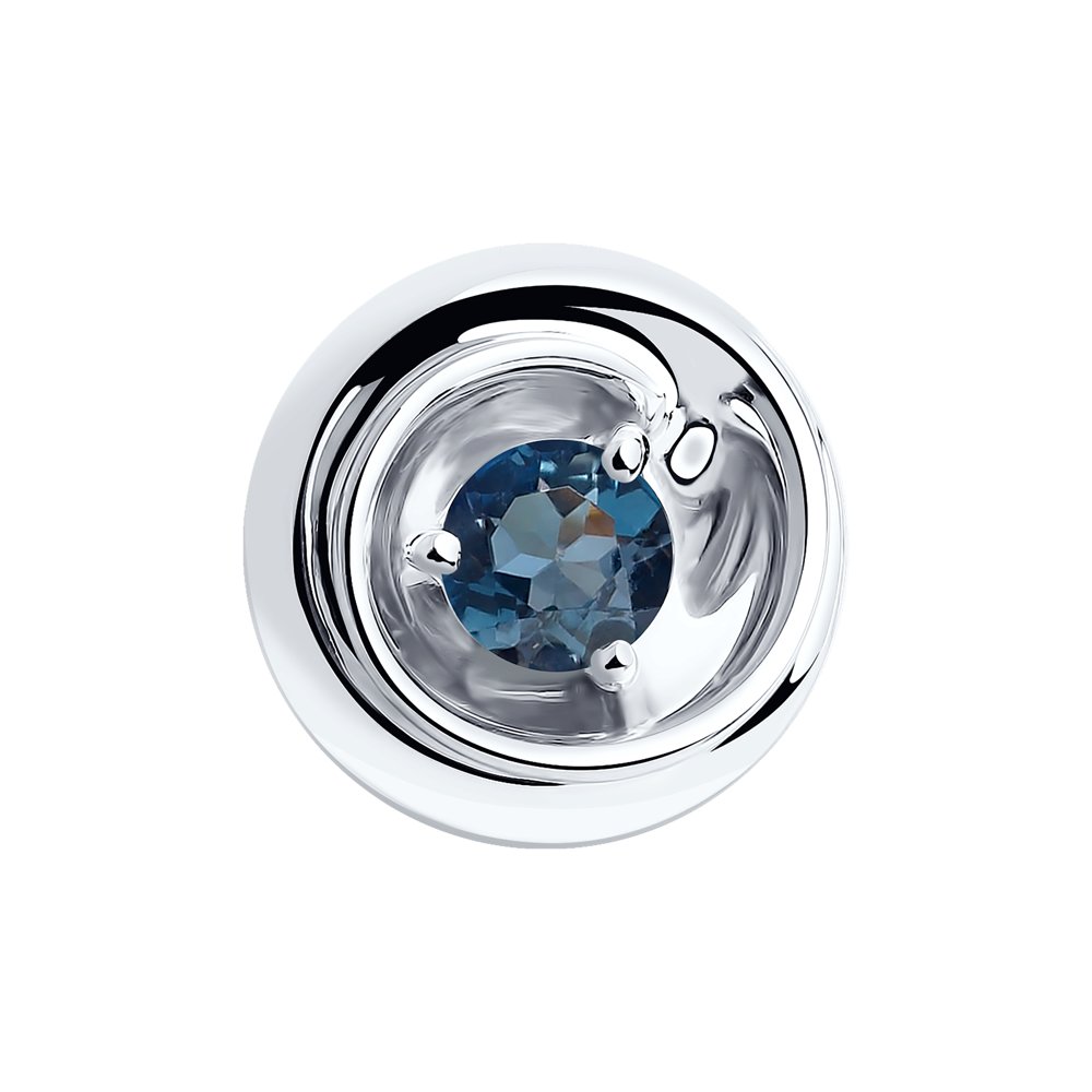 фото Подвеска из серебра с топазом diamant 94-330-00334-1