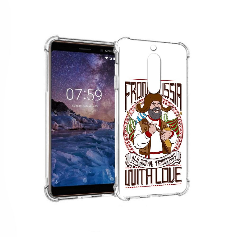 

Чехол MyPads Tocco для Nokia 7 русский мужчина (PT95887.123.590), Прозрачный, Tocco