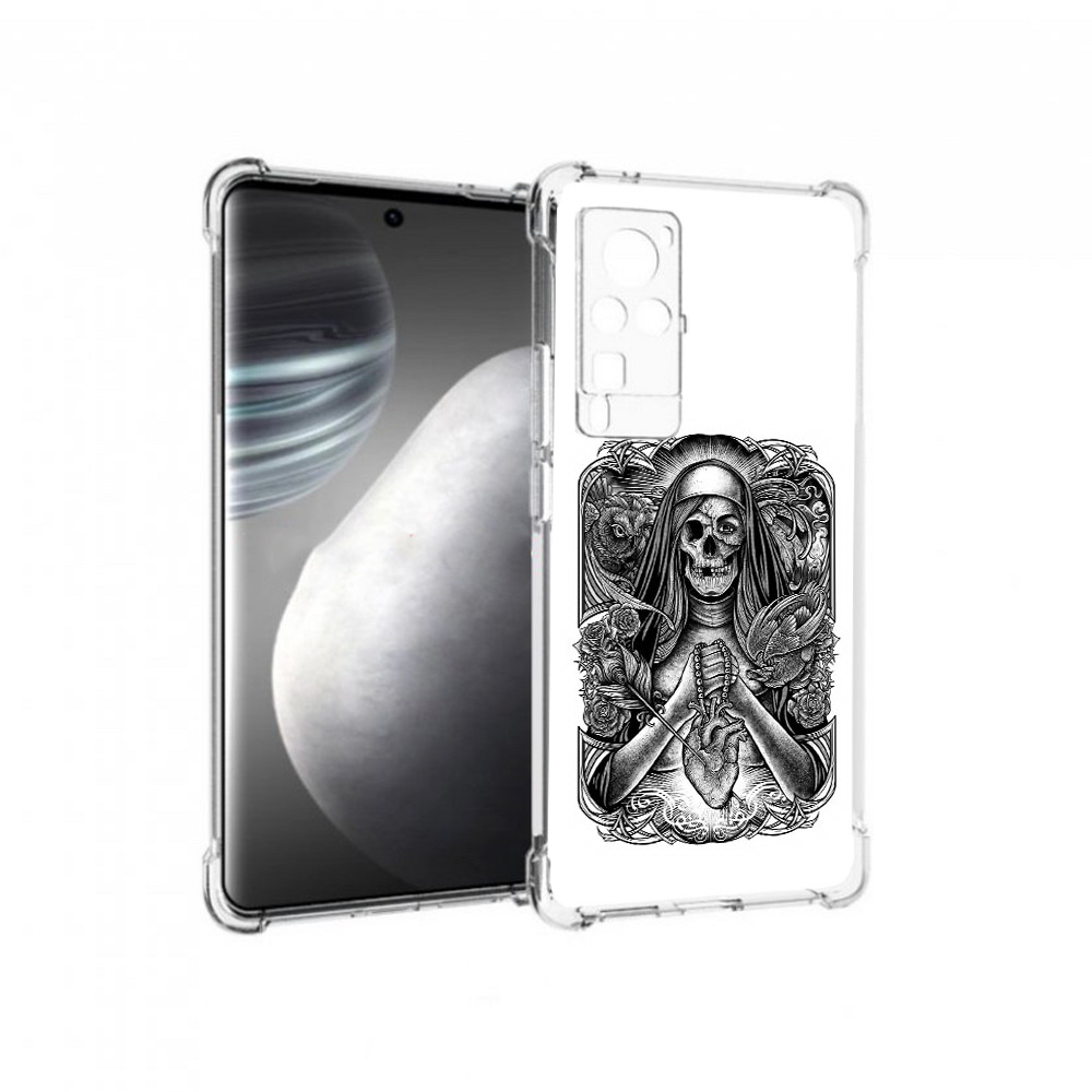 

Чехол MyPads Tocco для Vivo X60 pro скелет с сердцем (PT226972.385.603), Прозрачный, Tocco