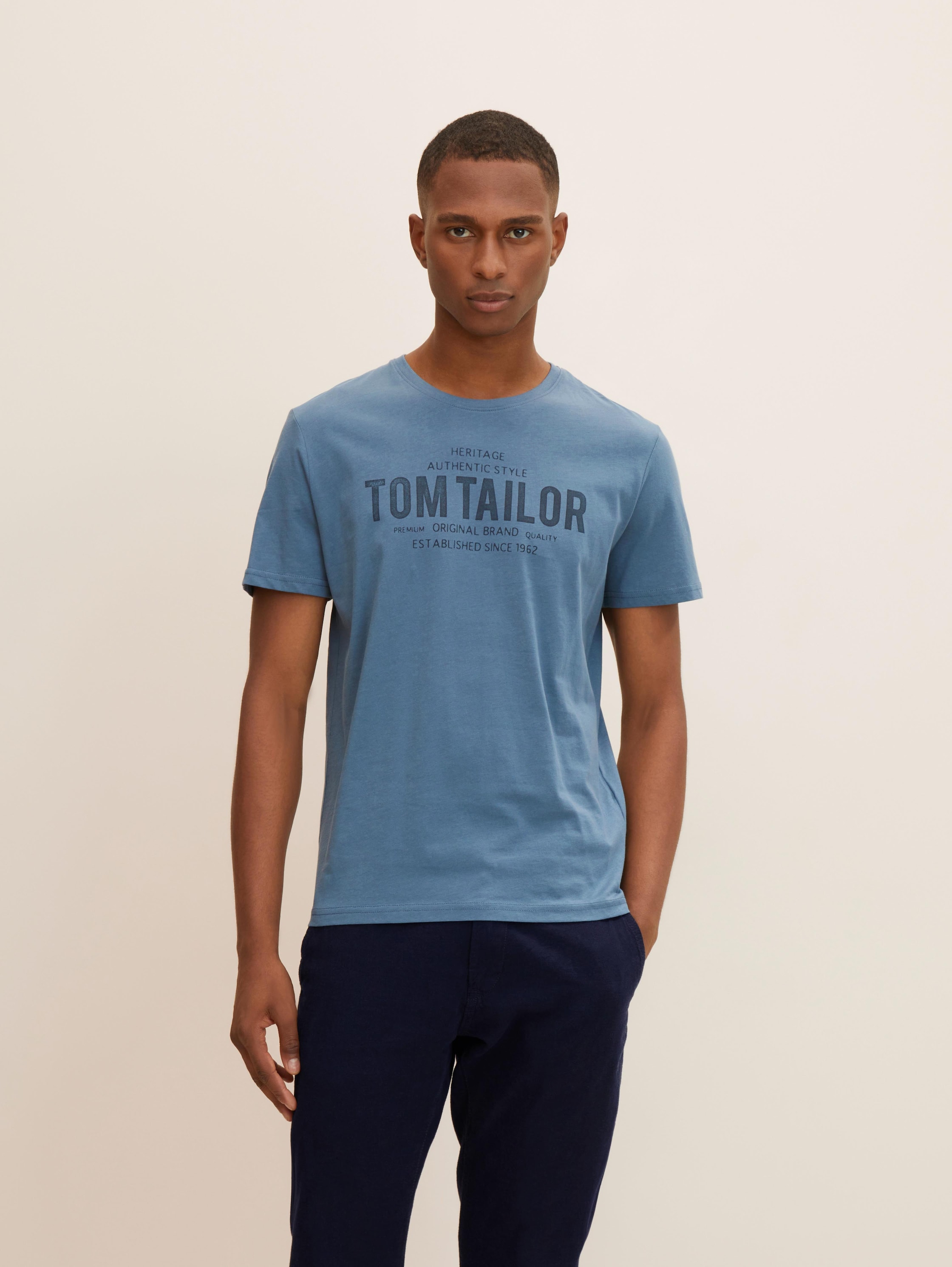 

Футболка мужская Tom Tailor 1034631 синяя S, 1034631