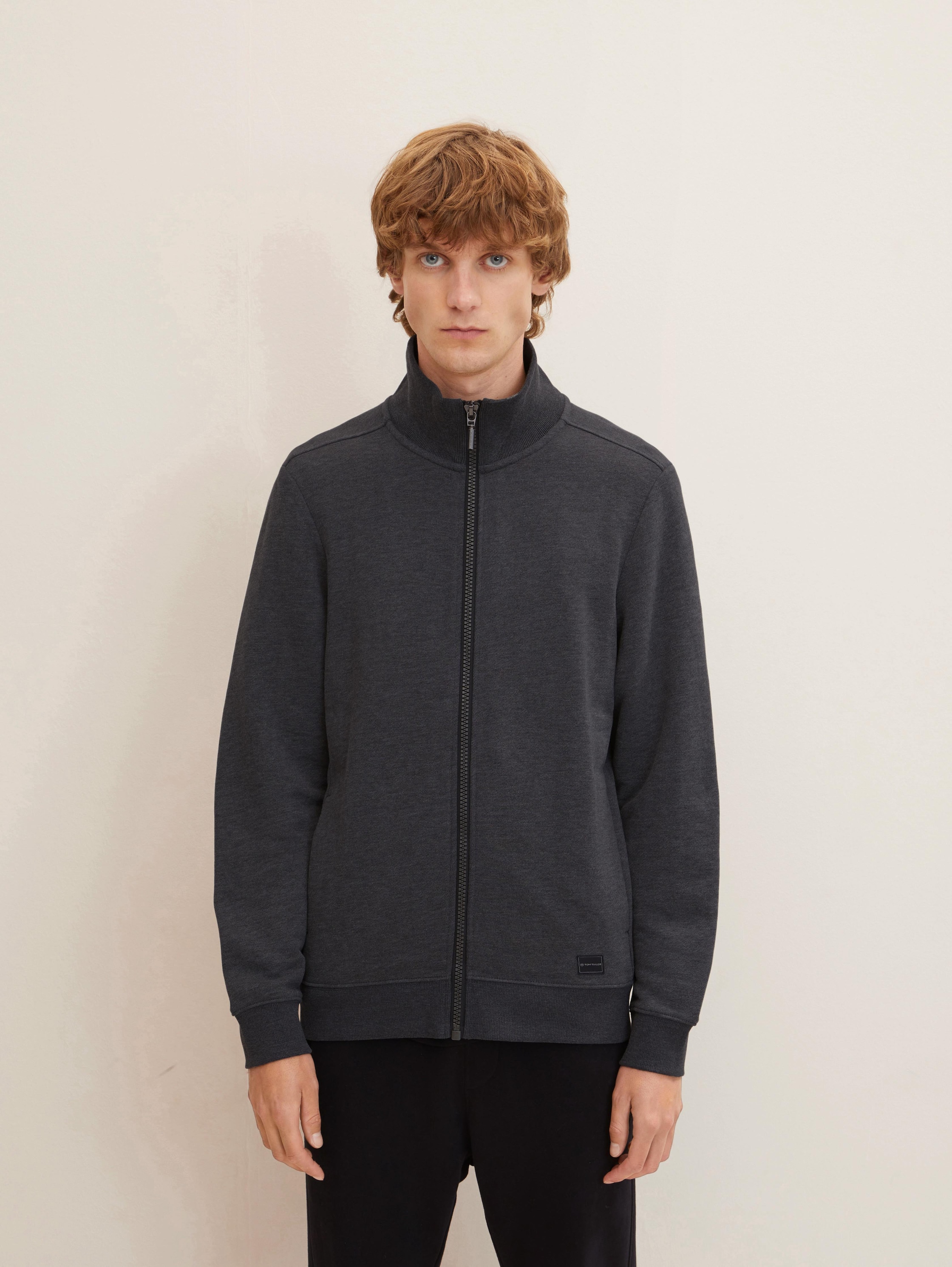 

Толстовка мужская Tom Tailor 1034629 серая 2XL, 1034629