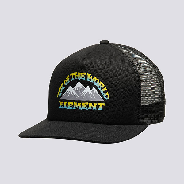 фото Бейсболка element trucker cap rift, one size, black