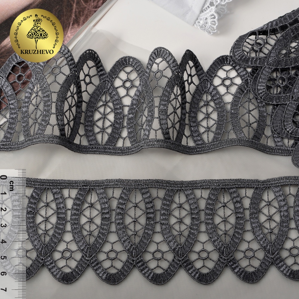 

Kruzhevo 65 мм, цвет 306, темно-серый, 9 м, 65 мм, цвет 306, темно-серый, 9 м