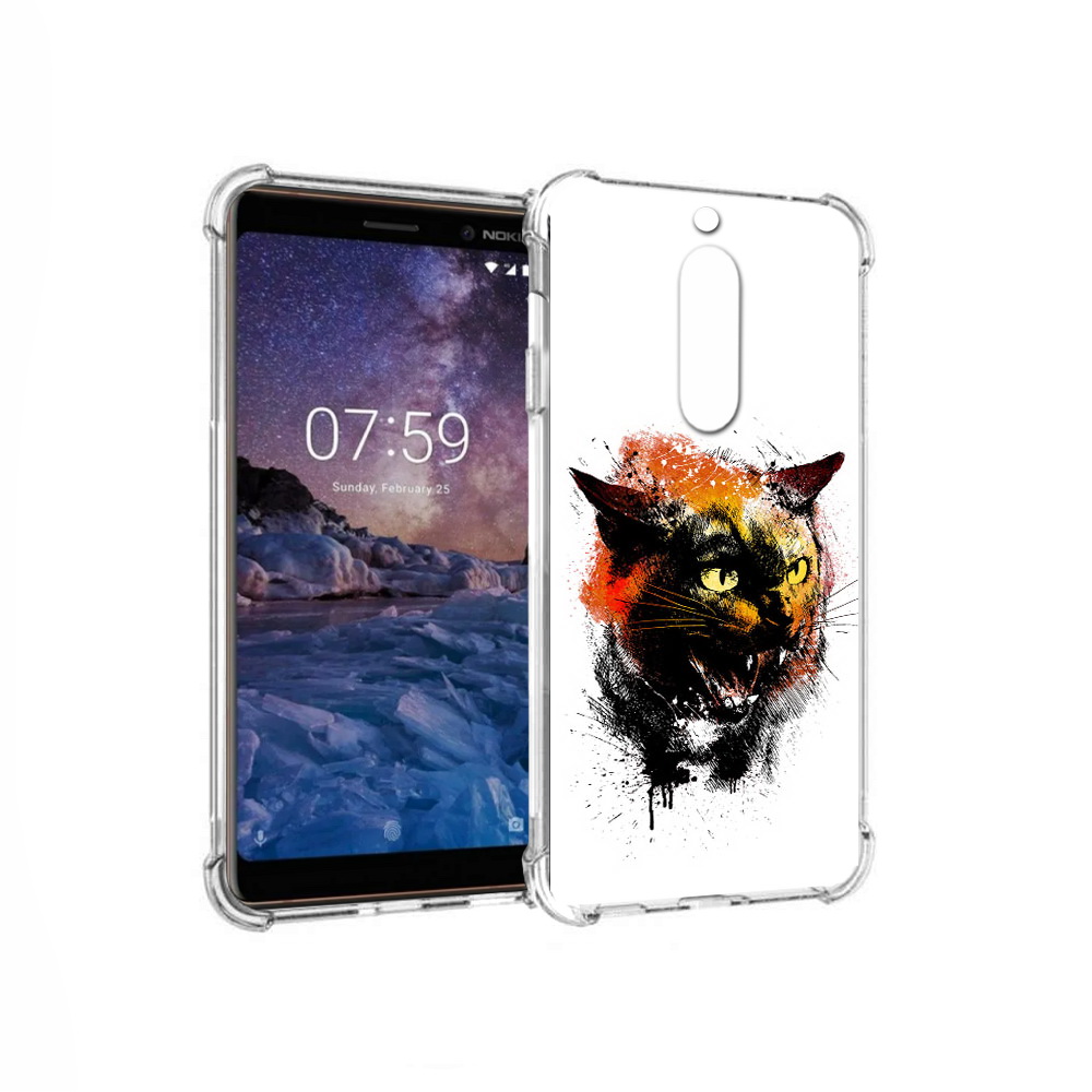 

Чехол MyPads Tocco для Nokia 7 сиамский кот (PT95887.123.598), Прозрачный, Tocco