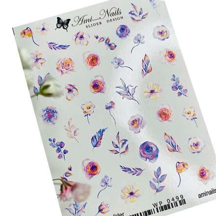 Купить Слайдер-дизайн Ami-Nails №499 Цветы