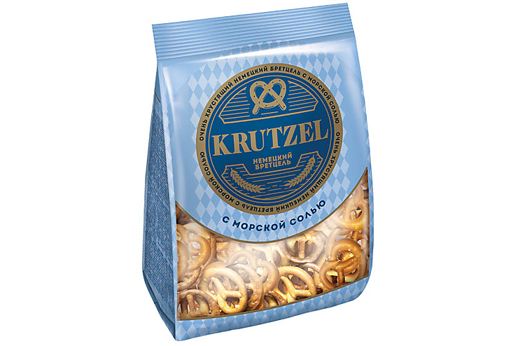 

«Krutzel», крендельки «Бретцель» с солью, 250 г